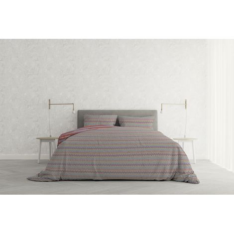 Parure Housse de Couette Athena, Malindi Rouge, Double (1/4)