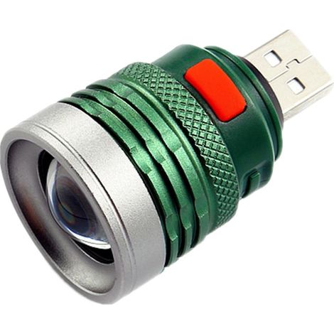 Lampe torche USB avec 3 modes de zoom, alimentée par une interface USB, idéale comme cadeau pour les enfants. - AquaForge (1/5)