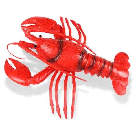 Homard jouet en caoutchouc, modèle en caoutchouc souple imitant la forme d'un homard (1/5)
