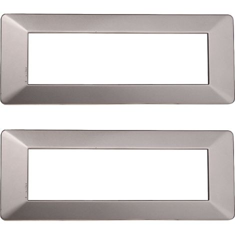 gloca Placche Plastica Compatibili Plana (2 Pezzi Titanio, 7 Posti) (1/4)