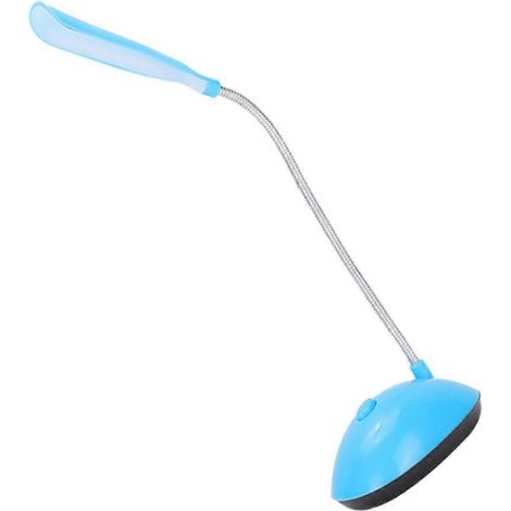 Lampe de bureau LED rechargeable avec protection des yeux pour la lecture et la chambre, sans fil et portable, bleue (1/5)