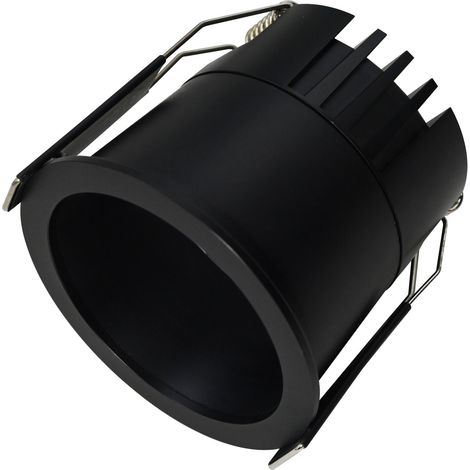 Spot Downlight LED 10W Coupe Ø 63 mm Deep 4000K Noir Blanc neutre