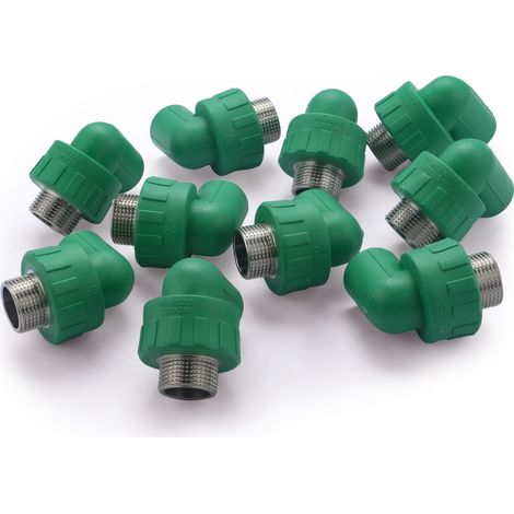 Codo macho PPR QUICK PLOMBERIE 3/4 - Ø20 (x10)
