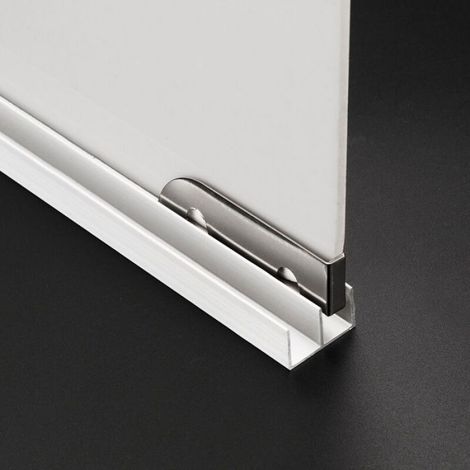 4 roulettes double inox 5 mm – porte coulissante verre (1/4)