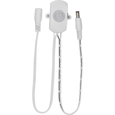 Mini Détecteur de Mouvement PIR Infrarouge 5A DC 6-24V pour Ruban LED, Interrupteur Automatique Blanc (1/4)