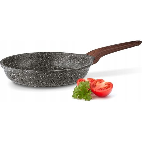 FRYPAN Induktionsgas Antihaftbeschichtung, massiv, Starke Pro Grey Flint, 24 cm