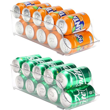 Frigo Pièces pour Boisson, Soda, Bière, Organisateur de Réfrigérateur, Tiroir Distributeur de Canettes (1/5)