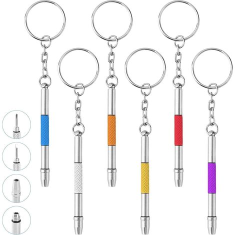 Schraubenzieher Mini Set 4in1 Edelstahl Brillen Uhren 6 (1/5)