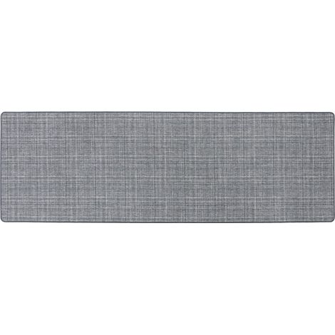 Elegance Machine Washable Range Runner Mat, 50x150cm, Grey (1/4)