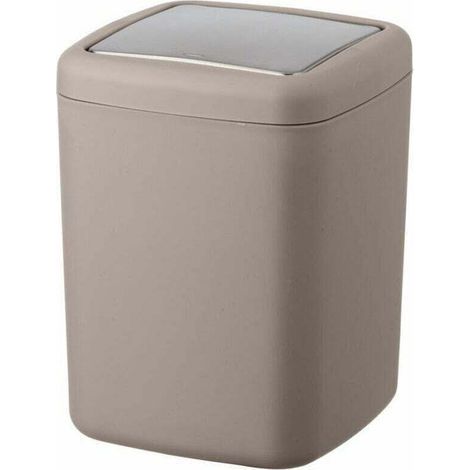 pair Poubelle pour salle de bain BARCELONA, marron, (1/2)