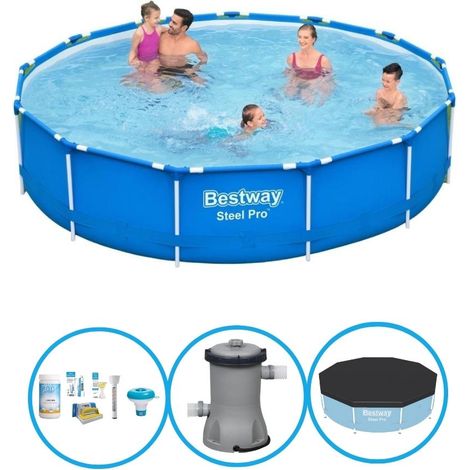 Bestway Bestway Steel Pro Ronde - 396x84 cm - 4-pièces  S22753 (1/5)