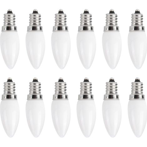 Lot de 10 mini ampoules LED E12 de type candélabre, 1,5 W, 230 V CA, pour l'éclairage de la maison, de la voiture, des meubles et des hôtels. (1/5)