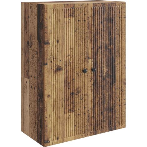 Armario de pared Madera envejecida 66 x 34,5 x 90 cm vidaXL (1/5)