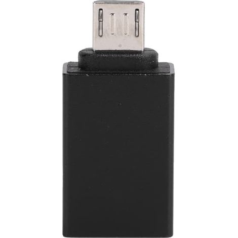 Adaptateur USB vers Android Micro OTG, connecteur de conversion, transfert de données, appareil de charge, noir (1/5)