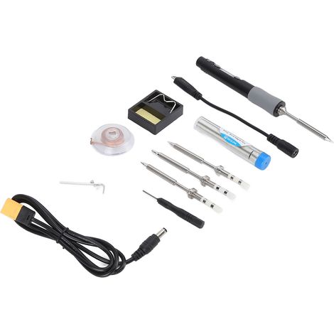 Kit de fer à souder portable, outils de soudage électronique avec pointes de soudage AC100240V SQD60B (prise UE) (1/5)