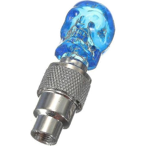 Éclairage LED pour bouchon de valve de pneu de vélo/moto/moto (bleu) (1/5)