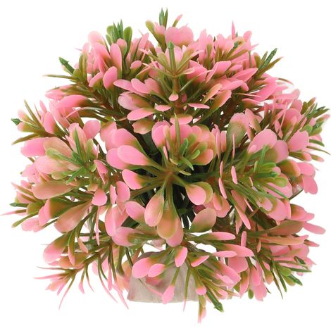 1 x Boule d'herbe artificielle, plastique résistant, couleur stable, aménagement paysager pour aquarium