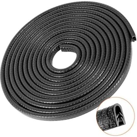 PA YMYNY Protection de Bord de portière de Voiture Noire 10 m sans Colle en Caoutchouc en Forme de U pour la Plupart des Voitures (1/5)