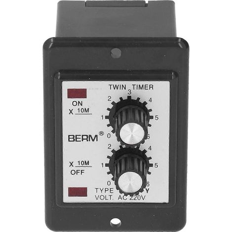 Module de relais temporisé BERM, sans interférences, faible consommation, relais double temporisé, 220 V CA