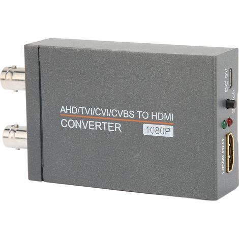Adaptateur Convertisseur AHD TVI CVI CVBS vers HDMI, Adaptateur Vidéo Multimédia Full HD 720P 1080P 3MP 4MP 5MP 8MP BNC vers HDMI pour Moniteur HDTV DVR (1/5)