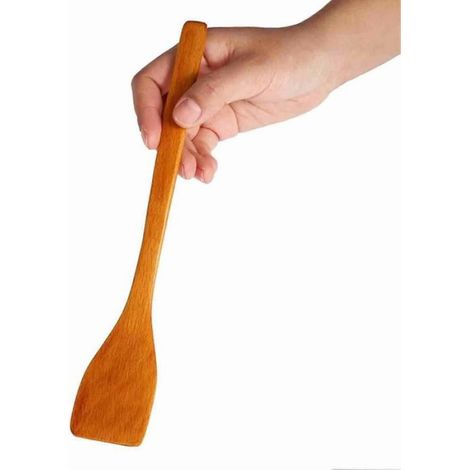Spatule en bois antiadhésive, pelle à frire, ustensile de cuisine (couleur bois clair) (1/4)