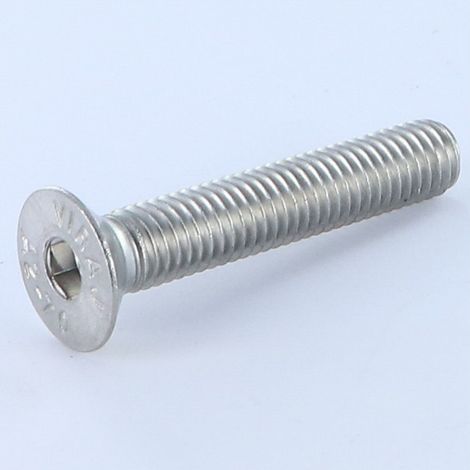 Vis métaux FHC tête fraisée empreinte hexagonale creuse Inox A2 Clé de 5 HC5 M8X45 Filetage total-100 pièces