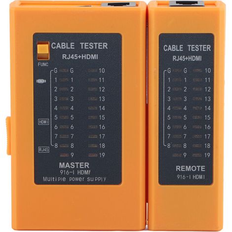 Testeur de Câble Réseau RJ45 et HDMI avec Détecteur de Signal et de Lignes (1/5)