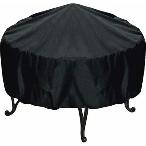Housse De Protection pour Braséro Ronde, 84x50cm Fontainebleau （Noir）
