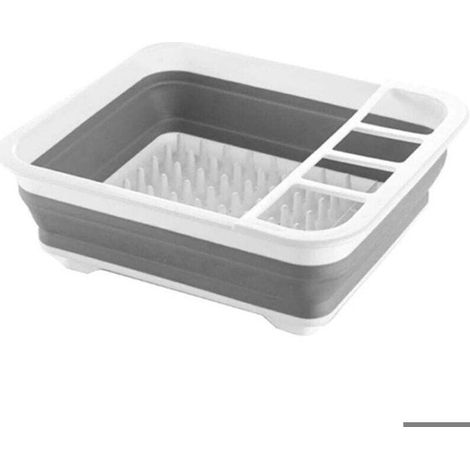 Égouttoir pliable en plastique pour ranger les ustensiles de cuisine. (1/4)