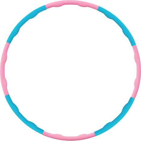 1 Aro de fitness, ajustable en 8 secciones, desmontable, para ejercicios abdominales, para adultos y niños. (1/5)