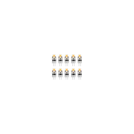 Ampoule LED G4 2W, équivalente à une ampoule halogène G4 20W, culot G4, alimentation AC/DC 12-24V, blanc froid, lot de 10.