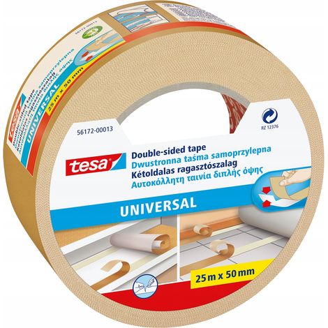 Nastro biadesivo universale Tesa per tappeti, 25 m, 50 mm (1/3)