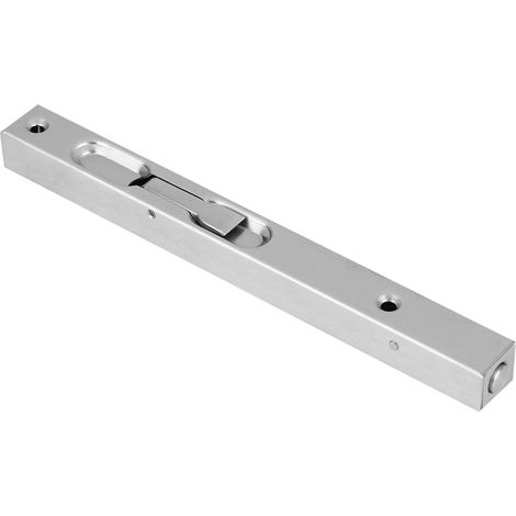 Verrou de porte coulissant en acier inoxydable 304, targette de sécurité pour portail, loquet à encastrer 20 cm, serrure de grille extérieure robuste (1/5)