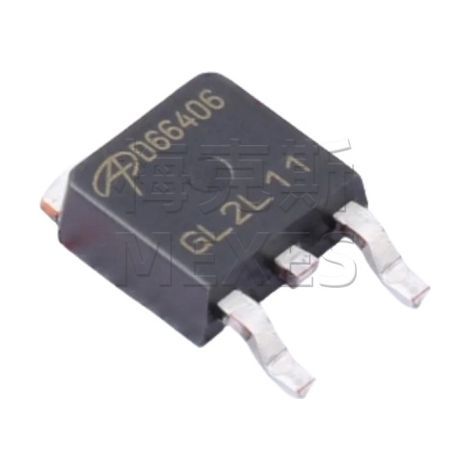 AOS AOD66406, conditionné en TO252, sérigraphié D66406, puce MOSFET à canal N, composant électronique, 5 unités, conditionné en 5 unités.