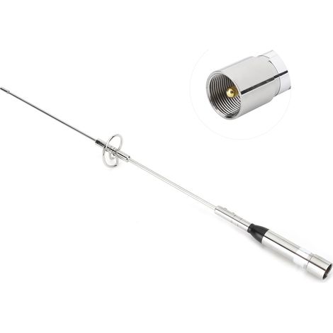 Antenne Radio Double Bande UHF/VHF Compatible Talkie‑Walkie Métal Mâle