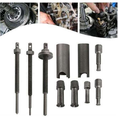 Extracteurs de Roulements de moto 8 PIÈCES Kit d'outils De Retrait de Roulement interne 9-30mm Ensemble d'extracteur de Roulement Intérieur de Moto pour Roue de Vélo, Roulement de Machine
