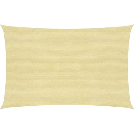 Voile d'ombrage 160 g/m² 4 x 5 m pehd beige