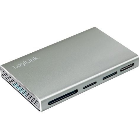 LogiLink 5-in-1 USB 3.2 Gen1 Kartenleser, Aluminium, SD/microSD/MS/CF/M2 (1/5)