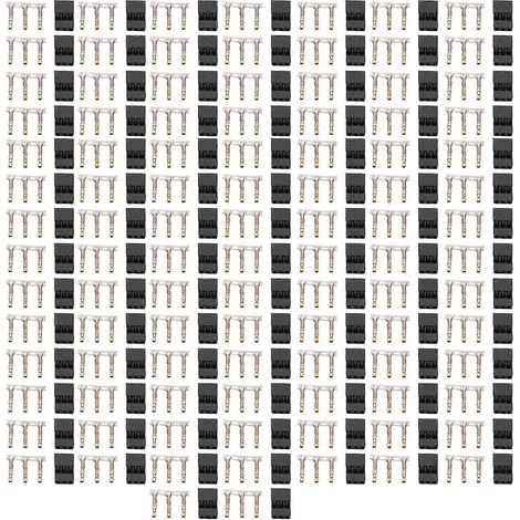 Lot de 100 connecteurs jack-prise 3 broches plaqués or, référence 11.040, pour modèle Bevel (1/4)