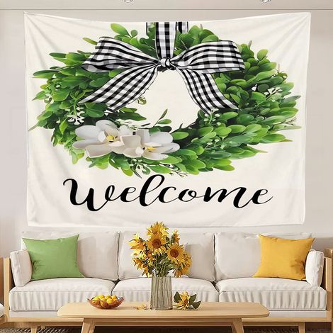 Tapisserie amusante et unique pour la chambre d'une femme ou d'une adolescente. Décoration murale esthétique. 150x130cm (1/5)