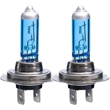Ampoules de phares H1 H3 H4 H7 9005 9007 55W 100W 5000K 12V Remplacement blanc super brillant pour phare avant de voiture Feu antibrouillard (H7 100W) (1/5)
