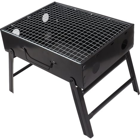 Barbecue à charbon de bois multifonction, efficace et sûr, antiadhésif, pliable, idéal pour la cuisine en plein air, le camping et les pique-niques. Parfait pour le camping et les pique-niques. (1/5)