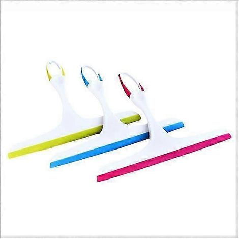 Ensemble de raclettes adhésives pour douche - Raclette en caoutchouc pour nettoyer les miroirs et le verre - Ensemble de raclettes en caoutchouc pratique et compatible (1/5)