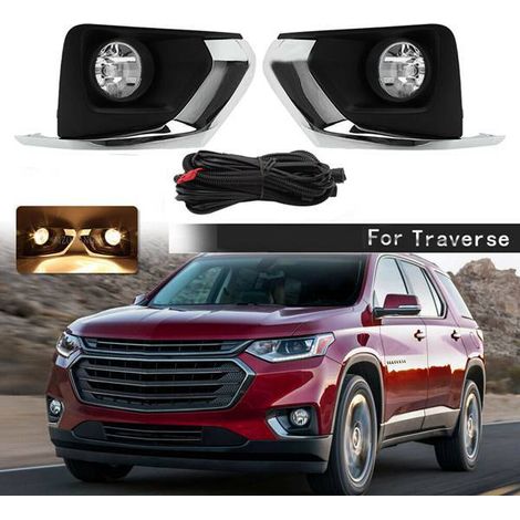 A pair of GM1038229 and GM1039229 fits the Chevrolet Traverse 2018-2020 front fog light assembly. (1/5)