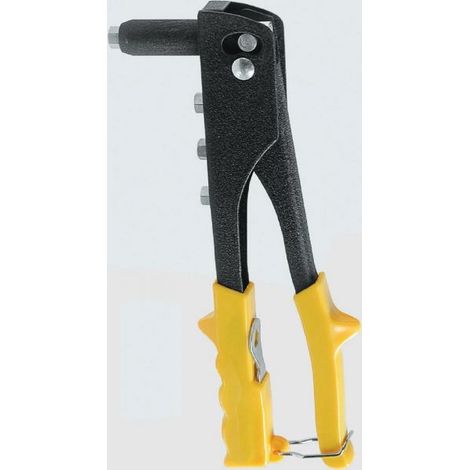PINZA RIVETTATRICE 4 TESTINE PER RIVETTI 4 MISURE + 10 RIVETTI IN DOTAZIONE
