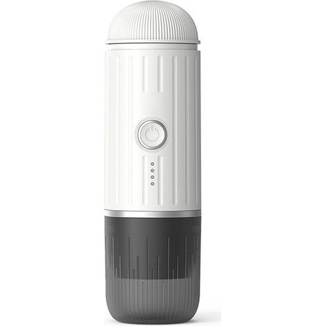 Tragbare Espressomaschine für unterwegs, USB-C-Ladegerät, selbstheizender elektrischer Espressokocher, 19 Bar Mini-Kaffeemaschine für unterwegs zum Camping und Wandern für gemahlenen Kaffee