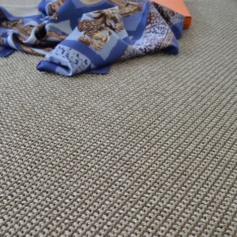 Moquette Tissé plat - Lombok - Silver - Rouleau de 4m x 3m