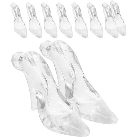 24 Acryl High Heel Schuhanhänger für Selbstgemacht Dekorationen mit Vielseitiger Anwendung für Weihnachtsbaum und Geburtstagsfeiern (1/5)