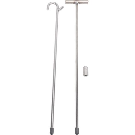 Extracteur de goupille 5e roue - Acier inox 304 - 32 pouces - Poignée T ergonomique - Kit 2 pièces avec connecteur pour dételage facile (1/5)