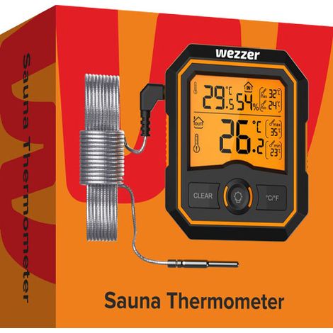 Termómetro sauna Levenhuk wezzer sn20 pantalla retroiluminada humedad (1/2)